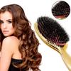 Oval Shape Hair Brush PS Hairdressing Massage Comb Boar Bristle Paddle Hair Brush  Hairdressing