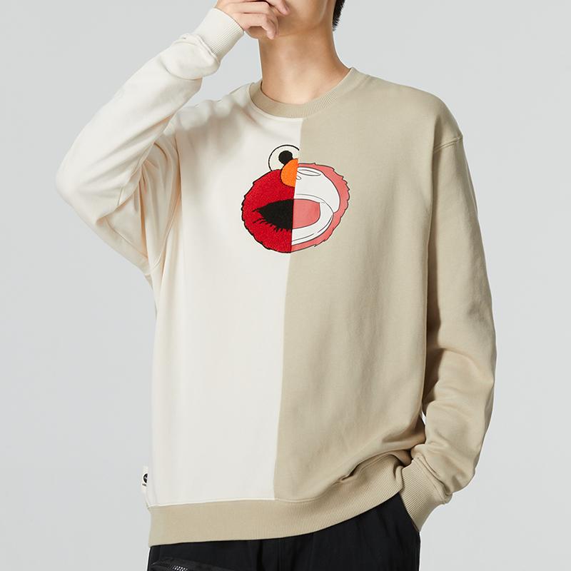 adidas U JF SS Sweat Спортивный пуловер с цветными блоками, мужские топы Off-White HM9944