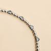 Y2K Heart Beaded Pendant Choker Necklace for Women Punk Crystal Gothic Female Party Jewelry Accessories