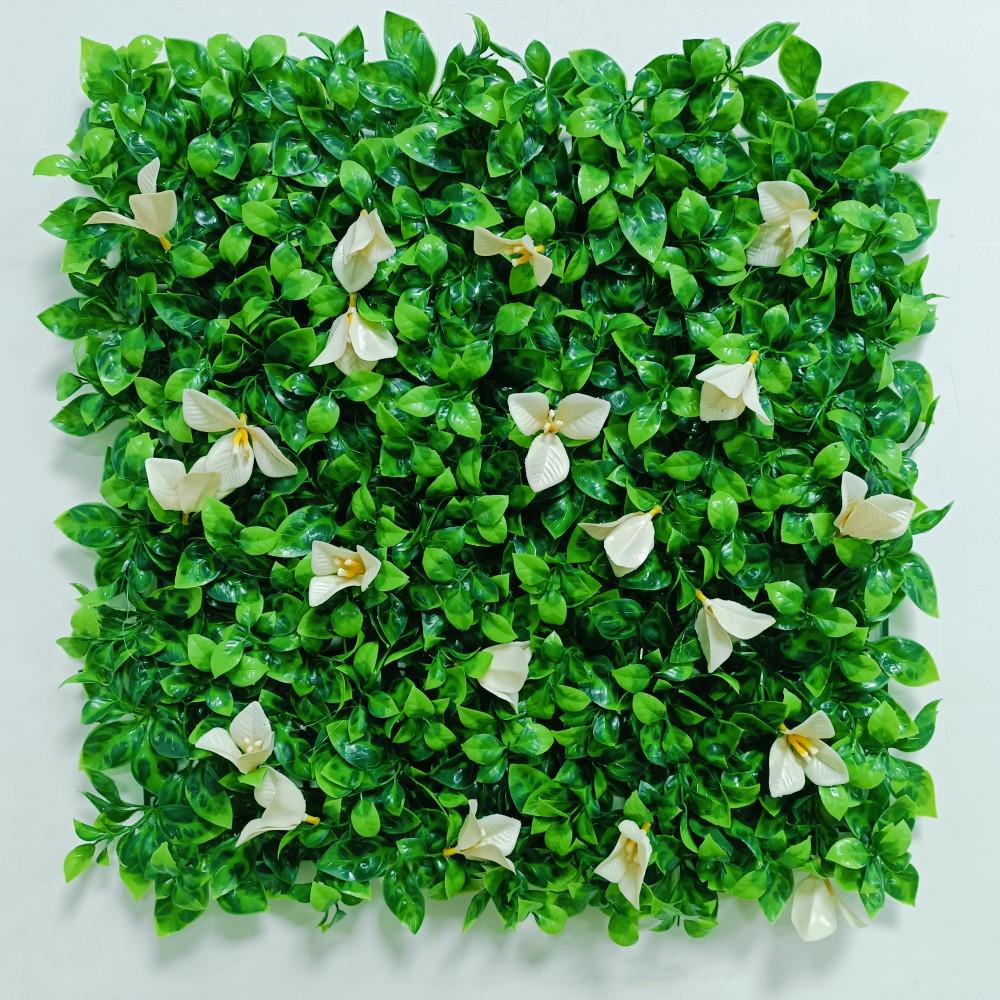 Artificial Green Plant Wall for Indoor & Outdoor Decoration - Bionic Greenery, Turf, and Hanging Floral Landscaping Background