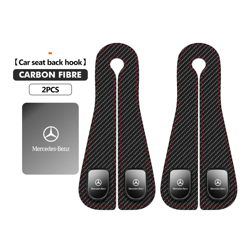 Car Headrest Hook Rear Seat Hanging Dual Hook Hanger Universal For Mercedes Benz AMG A C E S G Class W201 W210 W108 W204 W205 CLNOP1