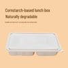 Eco-Friendly 5-Compartment Corn Starch Meal Prep Containers