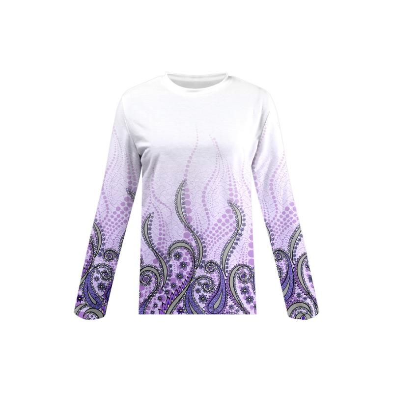 Autumn Fashion 3D Print Crew Neck Long Sleeve T-Shirt Casual Women Clothing Y2k Harajuku Female Clothing Plus Size Tops