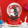 Rotating Carousel Music Box With Snow Globe Effect Kids Birthday Gift Decorative Resin Musical Toy