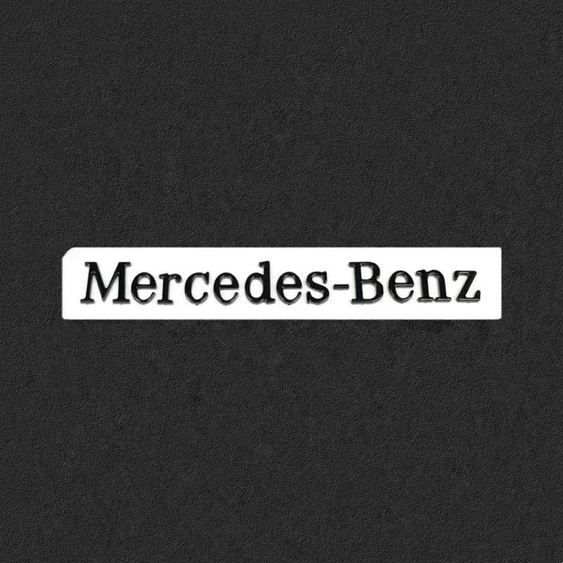UKY5 3D ABS Mercedes Benz Logo Car Body Side Badge Body Rear Trunk Sticker For Mercedes Benz B/C/E/S Class A Class C200L GLC GLK CLA
