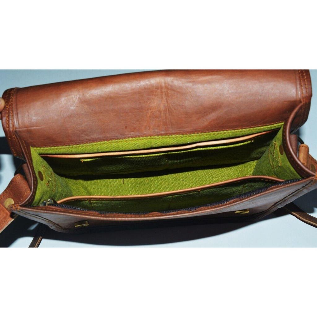 Прочная сумка-мессенджер через плечо из козьей кожи для I-pad Сумка из натуральной козьей кожи