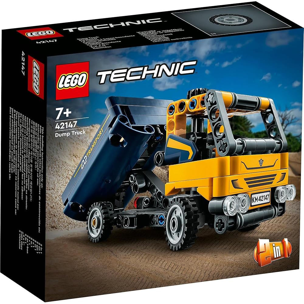 LEGO Technic Dump Truck Toy Building Set for Kids 7-9 Years Old Vehicle Model 42147