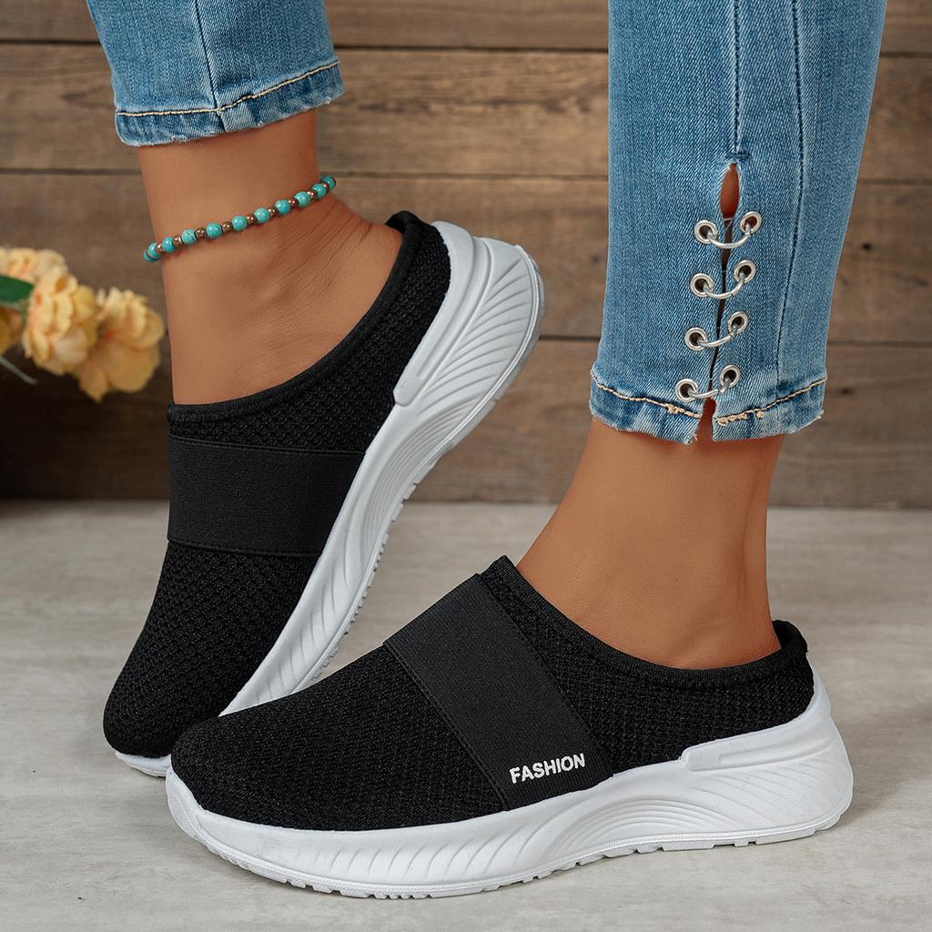 Fashion Ladies' Summer New Fashionable Breathable Half Slippers Large Casual Women's Shoes Comfortable Trendy Beautiful