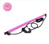 Women's Pilates Bar with Foot Pedal & Elastic Resistance Band for Home Fitness