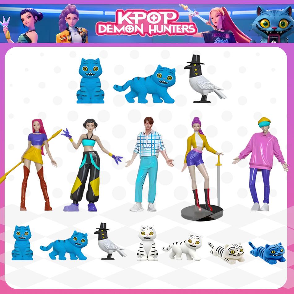 Набор фигурок охотников на демонов Коллекционные мягкие игрушки Derpy Tiger Rumi Mira Zoey Sussy Dolls - 5/7/12 шт. Подарок для фанатов