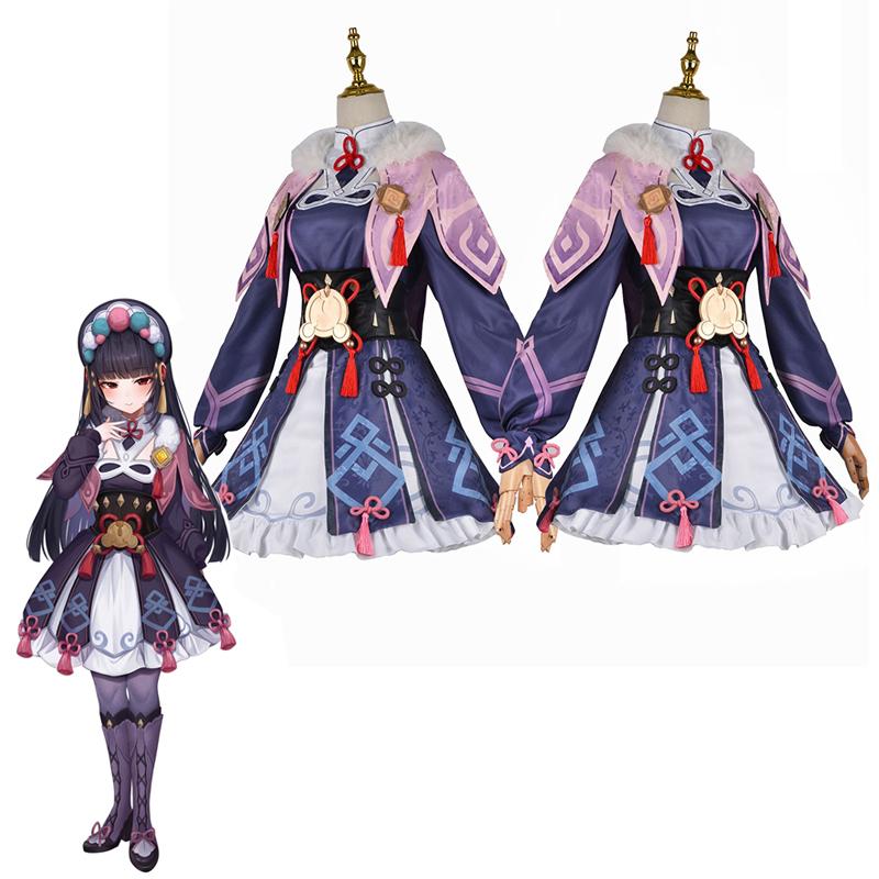 Аниме Yunjin косплей костюм женское фиолетовое платье Лолиты китайская опера специальная шляпа Хэллоуин вечерние милый комплект для девочек