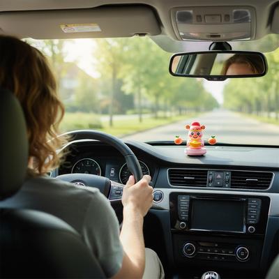 Универсальные Украшения на приборную панель автомобиля Качающаяся пружина Фигурка животного Удача Милый декор для автомобиля для женщин мужчин Приборная панель транспортного средства Дом