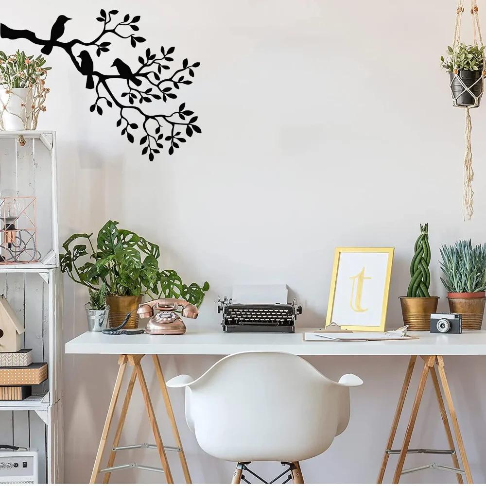 Metal Wall Art, Metal Birds Art,Metal Wall Decor,Birds On Branch,Birds Sculpture Home Decor, Wall Decor Metal Wall Hanging