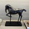 Миниатюрные фигурки лошадей, геометрическая эстетическая скульптура, настольные украшения для офиса, креативные фигурки, аксессуары из смолы с изображением животных для спальни, предметы роскоши.