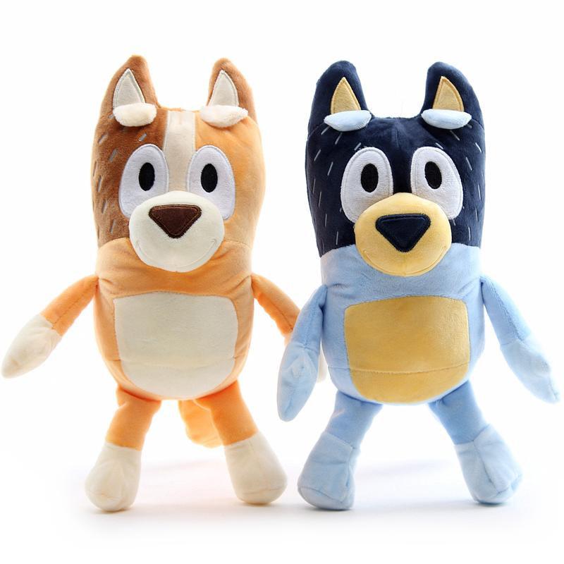 Аниме 28 см Bluey and Bingo Dog Friends, плюшевая игрушка, мягкая кукла, подарки на день рождения для детей
