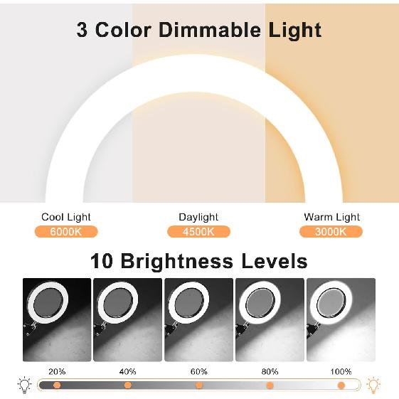 10X Magnifying Glass with Light and Stand, Remote Control Desk Magnifying Glass with Light- Stepless Dimming Craft Magnifying Lamp Hands Free