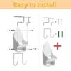 ZHXKSH Wall Mount Ironing Board Laundry Storage Removable Electric Holder
