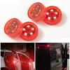 Беспроводные светодиодные предупреждающие огни на дверях автомобиля Круглые предупреждающие огни Стробоскопы Аварийное освещение для предотвращения столкновений сзади Автомобильные аксессуары