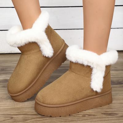 Женские ботинки 2024 года, новые зимние теплые плюшевые зимние ботинки, женские замшевые удобные легкие туфли для женщин Botas De Mujer