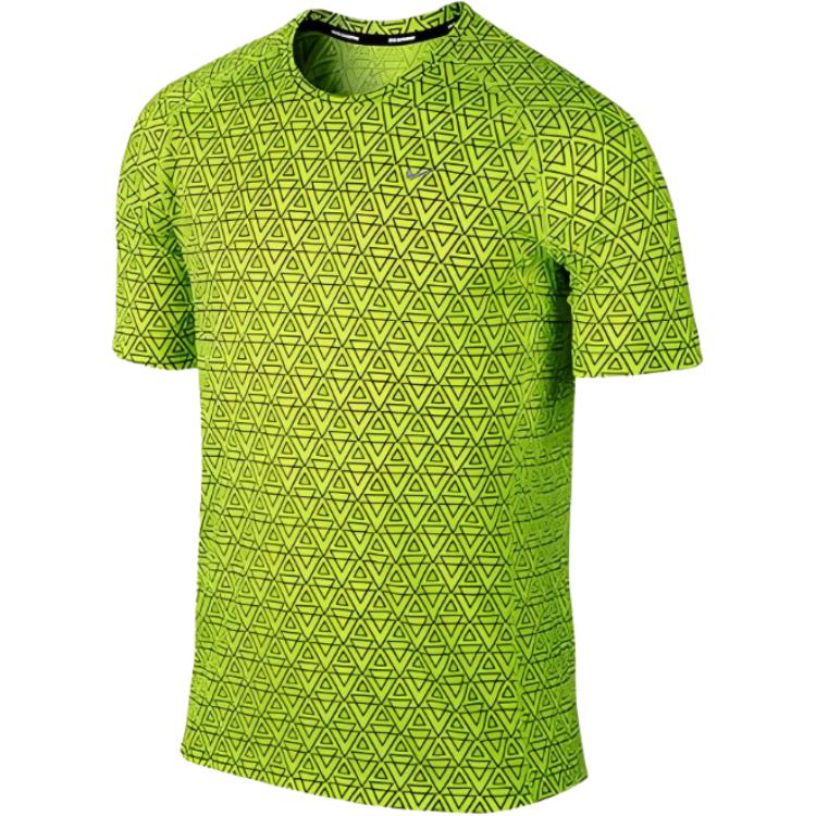 Nike Miler Удобная Мягкая Приятная к Коже Футболка с Коротким Рукавом Мужские Топы 596207-702