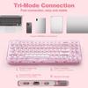 Механическая игровая клавиатура YUNZII X71 с прозрачной 71 RGB для сертификации по техническим стандартам, колпачки Ice Keycaps, клавиши, 68% раскладка, беспроводная,