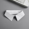Women's Stylish Detachable Stand Fake Collar Business Wear Solid Color Neck Collar Costume Shirt Blouse Formal Black White Lapel