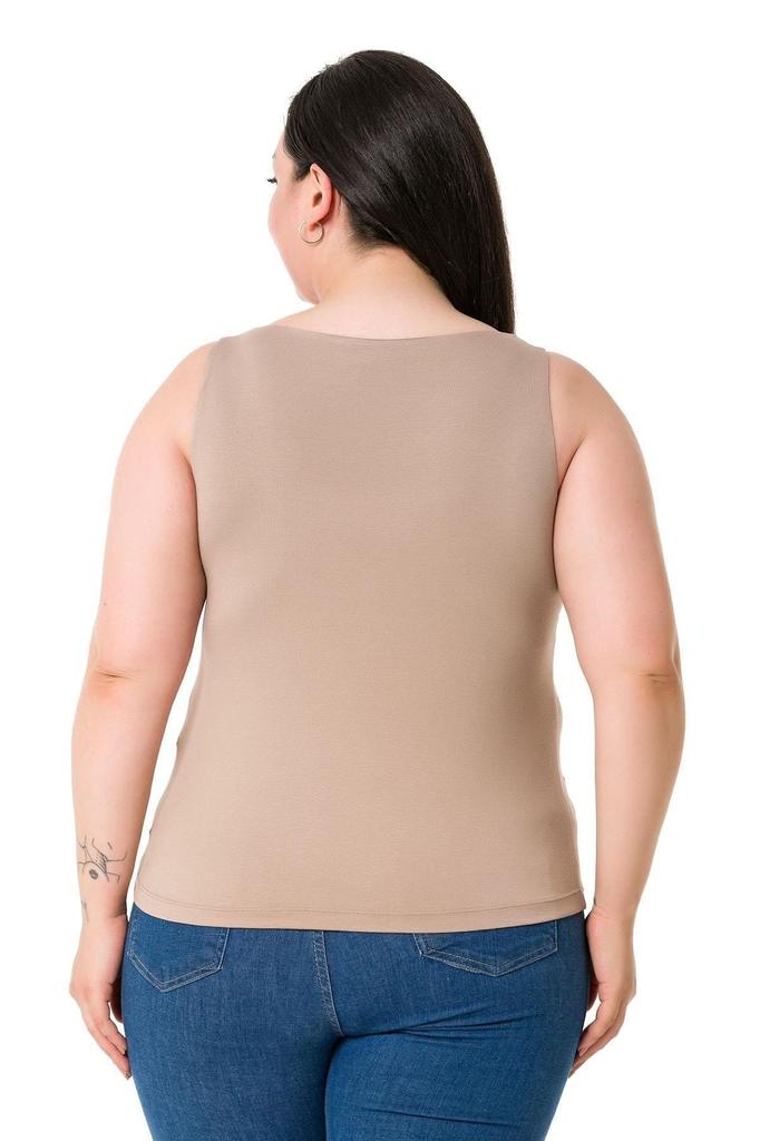 Women's Style Big Size Body Plus Size Strappy Half Lined Viscose Mink Body