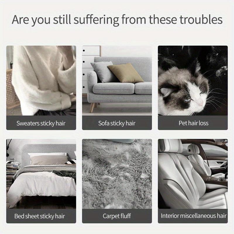 1 шт., многоразовая щетка для удаления ворса, двухстороннее средство для удаления шерсти домашних животных, ручная электростатическая липкая щетка для удаления ворса, для кошек, одежды, дивана, мебели, постельных принадлежностей