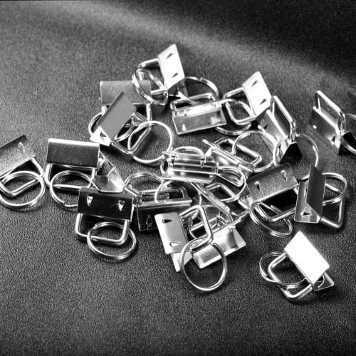 SPEEDWOX 20-Piece Silver Cord Clasp Set with Pliers for Flat Cords, Alligator Clips, String Clasps, End Parts, Bag Clasps, Basic Tools, Straps, Keycha