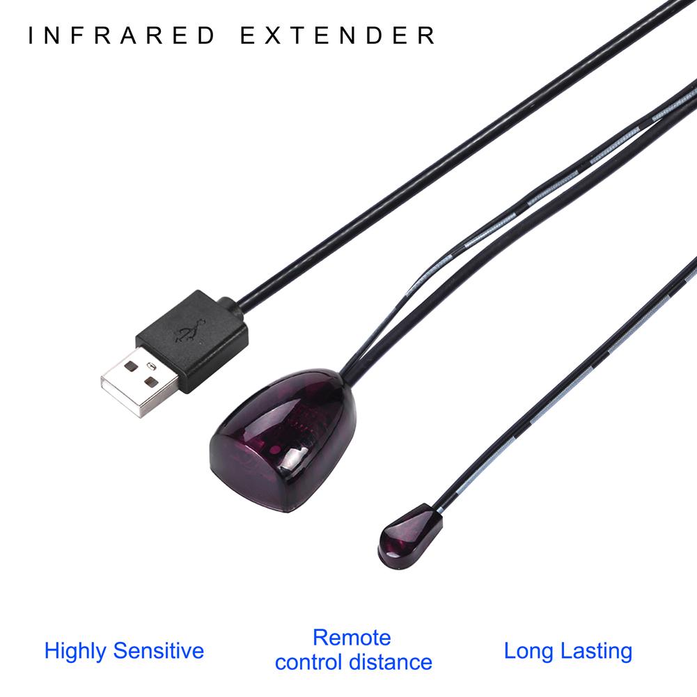 Infrared Remote Extender Cable USB Powered IR Repeater Cable for TV Set STB DVD DVR PVR