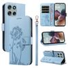 For Motorola Moto G56 5G Leather Wallet Case with Strap Dandelion Imprint Phone Stand Cover