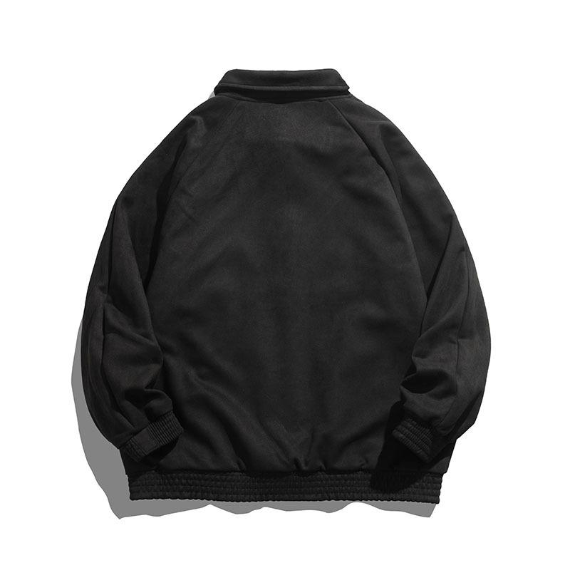 Мужское пальто Весенне-осенняя куртка Новый замшевый топ Модная студенческая куртка-кардиган Зеленая мужская куртка