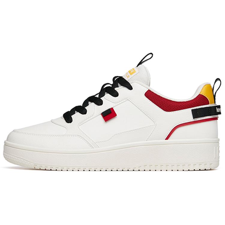 Anta Low top Skateboard Shoes Men's White Red Yellow 912228066-28
