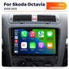 Android автомобильный радиоприемник для SKODA Octavia 2 A5 2008-2013 мультимедийный видеоплеер WIFI GPS навигация Carplay Auto 2Din стерео приемник