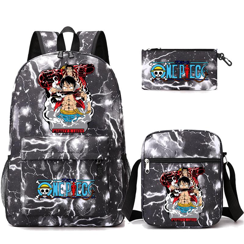 3 шт./компл. аниме цельный противоугонный рюкзак с моющейся сумкой через плечо пенал для девочек мальчиков подростков детей студентов рюкзак для отдыха Mochila
