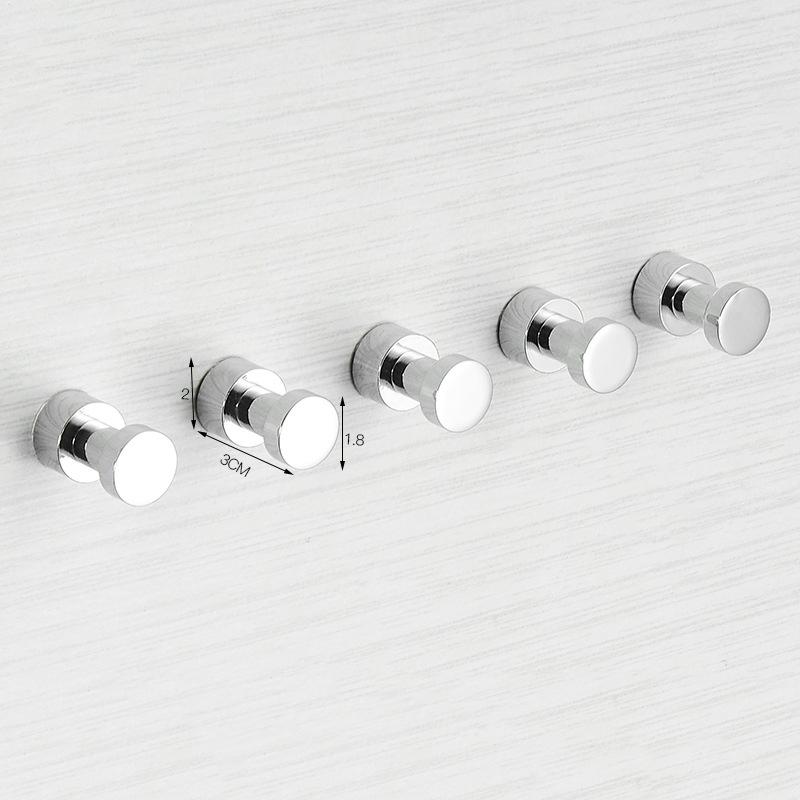 5pc/Set All Copper Hook Bathroom Door Back Coat Hook Single Hook Black/Brushed Gold Wall Coat Hat Towel Hook Bathroom Hardware