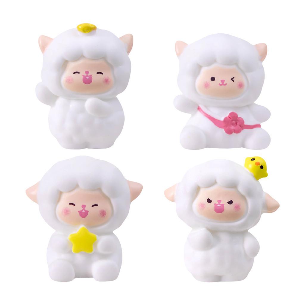 Creative Resin Sheep Collectibles Six Cute Designs For Fun Home And Garden Decor