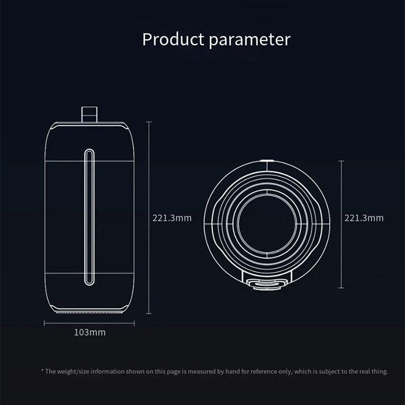 2400mAh Bluetooth Speaker LED Flashing Soundbar Portable Outdoor Sound Box Waterproof Loudspeaker Support TF Card