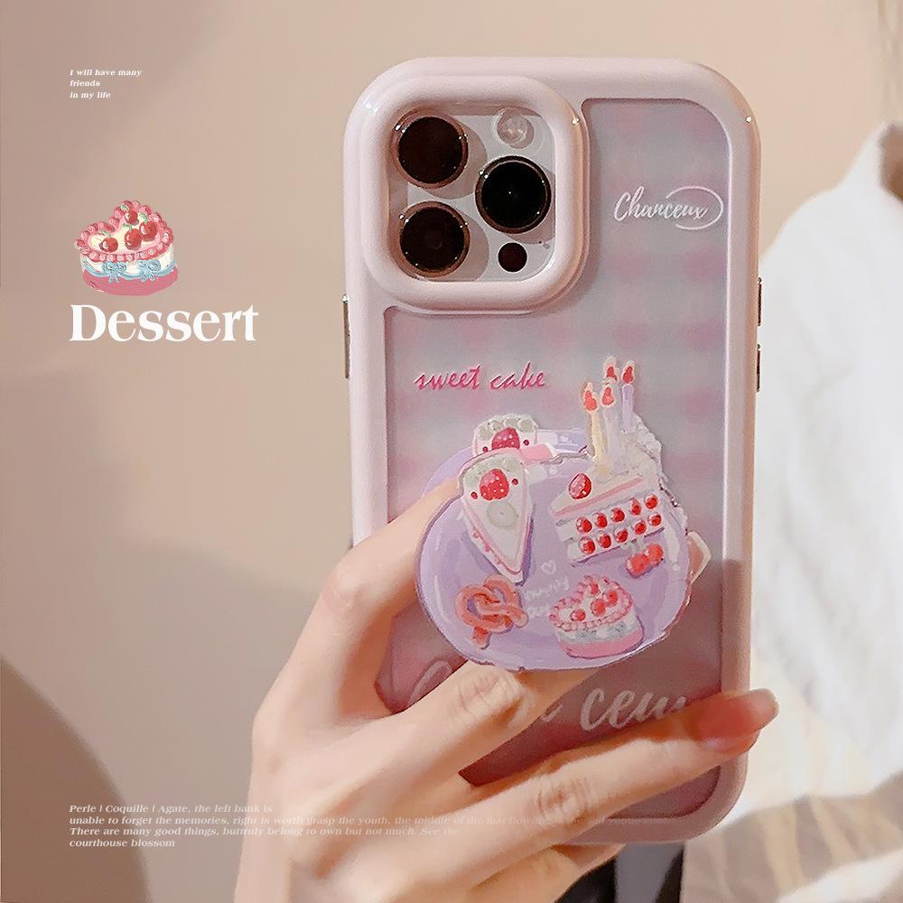 Dessert Cake Stand 14ProMax Mobile Case Apple 13 Applicable To IPhone 15 Gentle Niche 16 Hard