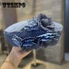 Vintage Flower Decor Denim Beret Hats Vintage Blue Denim Washed Distressed Painter Cap Lightweight Berets for Women Daily Use