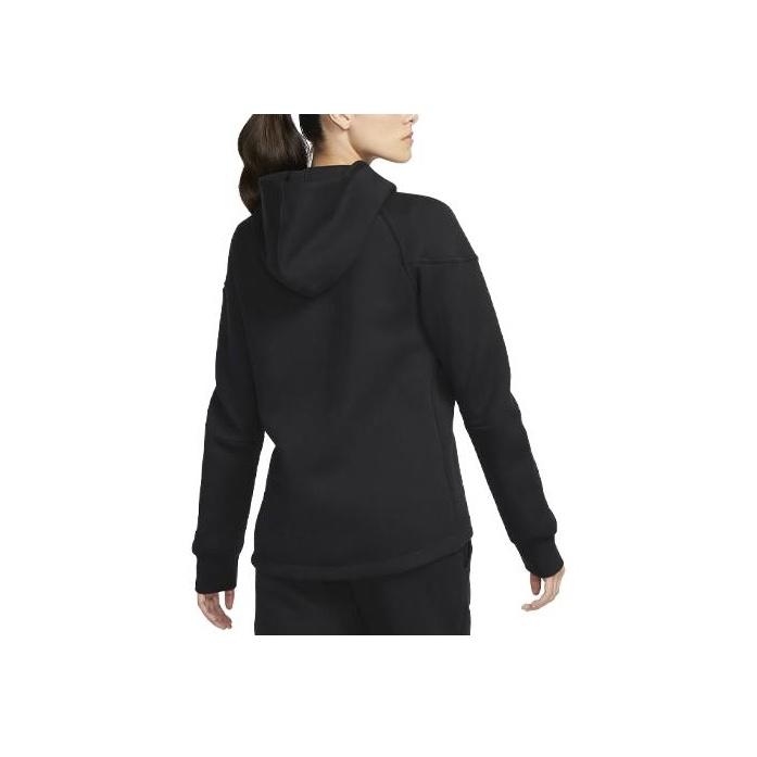 Nike Спортивная одежда Женская толстовка Tech Fleece Windrunner на молнии Черный/Черный Женская уличная одежда FB8338-010