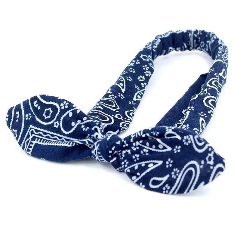 Новые Бохо женские мягкие однотонные повязки на голову с принтом винтажные эластичные повязки для волос с перекрестным узлом тюрбаны банданы для девочек аксессуары для волос тюрбаны