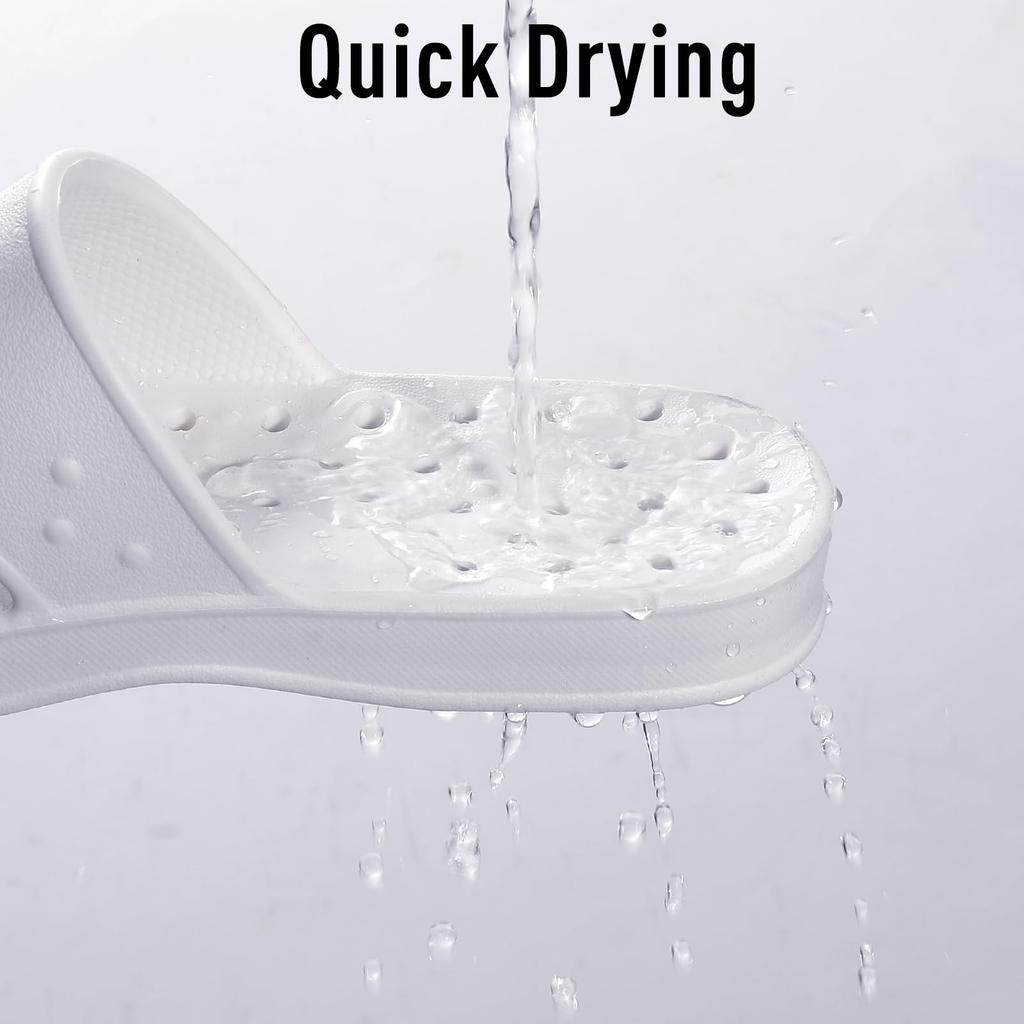 Fashion Crestar Women's Summer Shower Shoes Fashion Open Toe Quick Drying Slippers With Arch Support Light Beach Sandal With Drain Holes