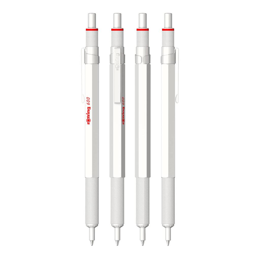 ROTRING 600 Ballpoint Pen M Medium Point Knock Type Luxury Brand Gift Pearl White 2183890 Japanese Genuine Product Oil-based