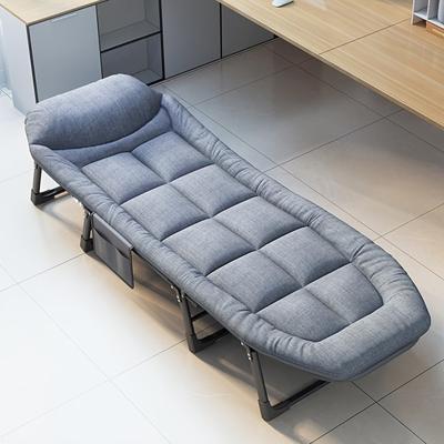 Портативный уличный стул-кровать со спинкой, балкон, односпальная складная кровать, простой матрас для кемпинга, отдых на природе, обеденный перерыв, складная кровать, матрас