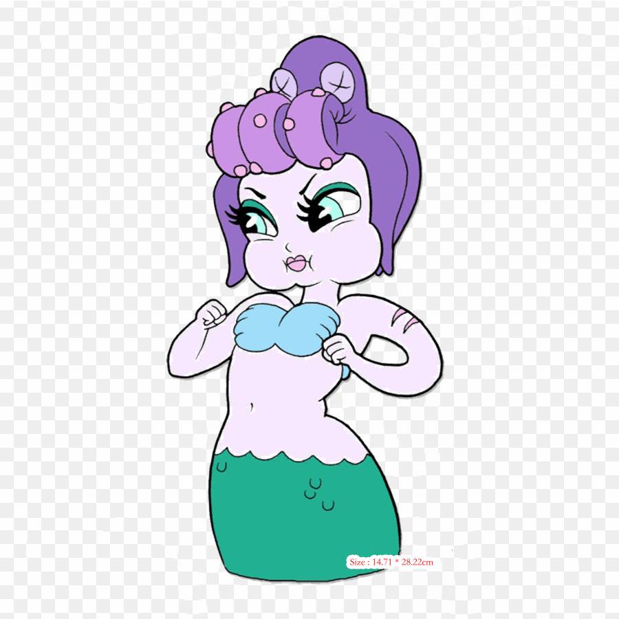 Cuphead Clown Video Games Iron On Heat Transfer Printing Vinyl Patches Sticker for Clothes DIY Appliques Washable Patches