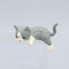 Cute Cartoon Cat Aquarium Ornaments Lovely Artificial Cat Figurine Monitor Desk Edge Creative Decorations