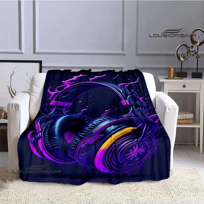 Одеяло с 3D принтом в виде гарнитуры, детское красивое теплое одеяло, фланелевое мягкое и удобное домашнее дорожное одеяло, подарок на день рождения