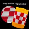Reflective Red and White Anti-Collision Traffic Barrier Sticker