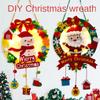 Large Christmas Wreath for Door Window Artificial Hanging Christmas Garland 2024 New Year Christmas Ornament